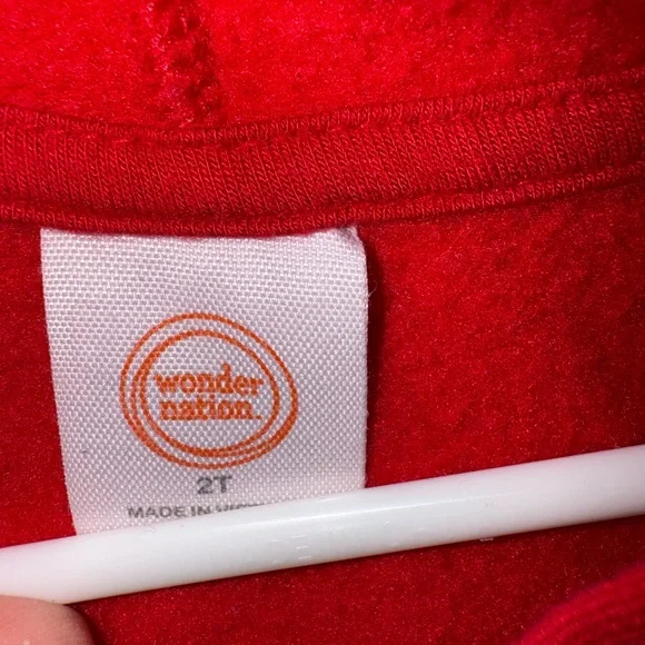 Soft Classic Red Kids Hoodie - Size 2t - Picture 3 of 3